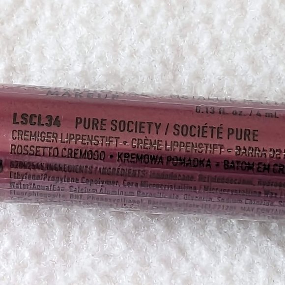 Pure Society (Deep Violet With Blue Pearl) Liquid Suede Metallic Matte Lipstick - Picture 11 of 14